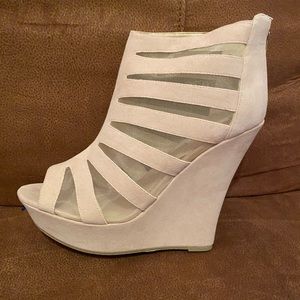Rouge Brand Platform Wedge, 10, Nude